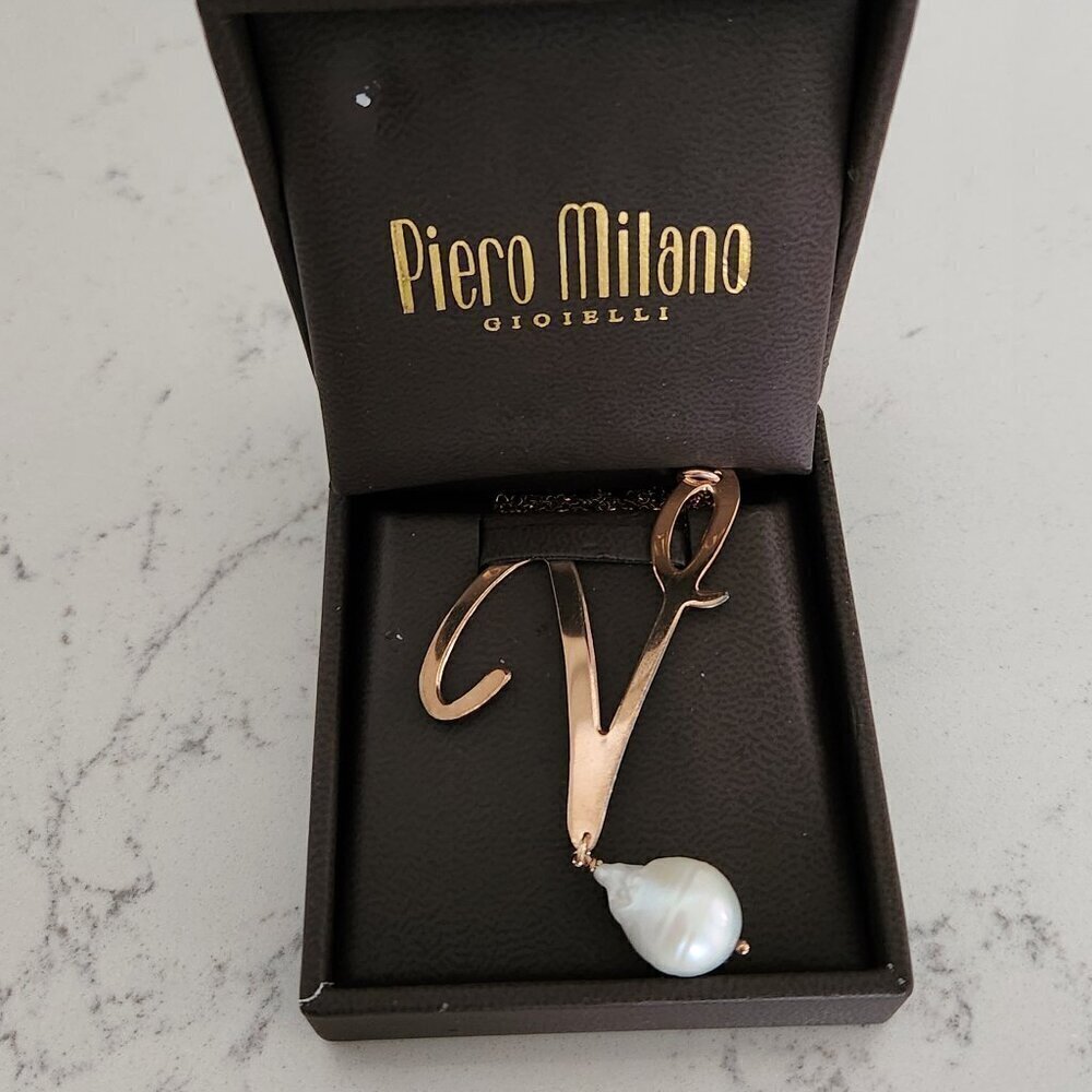 Sterling Silver & Gold Initial Necklace